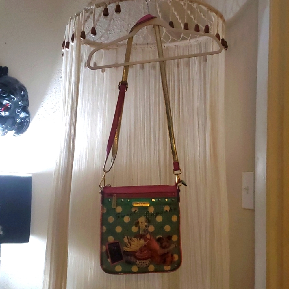 Nicole Lee Cupcake Dog Crossbody